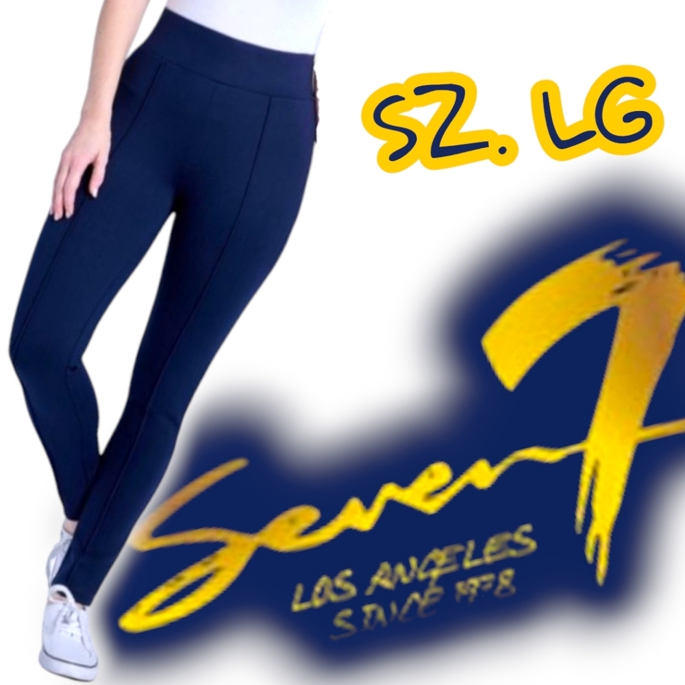 EUC SEVEN7 Navy "Pull On Legging" Sz. Lg